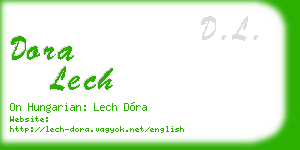 dora lech business card